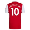 Fãs Versão jogador SMITH ROWE arsenal camisas de futebol SAKA 2023 Transporte 22 23 Rosa ODEGAARD MARTINELLI ARS camisa de futebol WHITEOUT Kit masculino Equipamento infantil