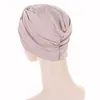 Ball Caps Mulheres muçulmanas cruzam quimioterapia sono Turbano Hijab Bonnet Headwear Lenie Cap Hat para acessórios para perda de cabelo de paciente com câncer