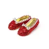 10 pièces/lot mode Style pendentif cristal rouge à talons hauts magicien d'oz chaussures strass pendentifs breloque pour femmes dame cadeau