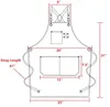 Chef -schorten voor mannen Vrouwen kinderen met grote zakken katoenen canvas kruisen zware verstelbaar werkschort aan schort keuken kookbakken schort