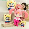 DHL 25cm Kawaii Anime Sailor Moon Plush Toy Cute Moon Hare Handmade Stuffed Doll Sleeping Pillow Soft Cartoon Brinquidos Girl Gif5272023