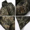 DIMUSI Autumn Mens Bomber Jackets Casual Man Camouflage Army Military Coats Slim Outwear Windbreaker Clothing 220727