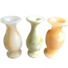Objets décoratifs Figurines Artisanat folklorique Afghanistan Vase de jade Pierres de quartz de jaspe naturel Cristal de guérison pour la décoration de la maisonDécoratif