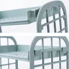 Skrivbord Sundries Storage Racks Double Layer Diverse Arrangörer Badrum Bad Soap Shampoo Shelf Racks Kitchen Poolware Rack BH6267 TQQ