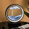 Creatieve LED -tafellamp 360 Roteerbaar bewegende Sand Art Picture Desktop Diy Quicksand decoratief licht met externe beste cadeau H220423