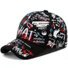 サマーレタープリントスナップバックGorras Para Hombre Casquette Femme Hip Hop Womens Hats Black Graffiti野球帽子女性男性