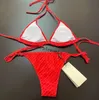 Maillots de bain pour femmes Designer Red Letters Body pour femmes Été Respirant Bikini Beach Style Sexy Rembourré Maillots De Bain Maillot De Bain 70EM