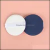 Rengöringsverktyg Tillbehör Skinvårdsanordningar Hälsa Beauty Face Powder Foundation Puff Professional Round Form Portable DAQ1405387