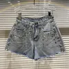 deat summer fashion women clothes high waist stone spliced bling tassels sexy shorts girl's s WR55205XL 210709