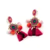 Ethnic Style Tassel Earrings With Diamond Earrings Accessories Exaggerated Jewelry Earrings CX220402