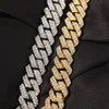 Mrożona w Miami Cuban Link Łańcuch Gold Srebrny Mężczyźni Hip Hop Naszyjnik 16 cali 18 cali 22 cali 24 cali 18mm5414555