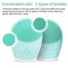 Nettoyant pour le visage électrique Silicone Brosse nettoyante pour le visage Pore profond Lavage des points noirs Démaquillant Brosse moussante Sonic Massager 220514