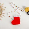 Boże Narodzenie Dzieci Zmień torebkę 2022 Cartoon Cute Bubble Silikon Zero Portfel For Kids Fashion Chłopcy Święty Mikołaj Claus Dekompresyjne torby krzyżowe F1446
