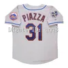 QQQ8 AIR01 Vintage 2000 Baseball jersey Mike Piazza 13 Edgar Alfonzo 4 Robin Ventura 32 Mike Hampton White Gray Black Jerseys