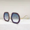 Brand Sunglasses Designer Woman Metal Temple Elements Embellished Round Frame KARLSSON Anti-UV400 Fashion eyeglasses Original Box