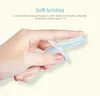 Baby Training Silicone Three-dimensional Milk Toothbrush with Standing Suction Cup Silicone Toothbrush-with Baffle Toothbrush