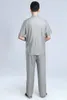 Tute da uomo Shanghai Story Kungfu Suit Uniformi estive Manica corta Tai Chi Wu Shu Abbigliamento per uomoPer uomoPer uomoPer uomo