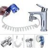 Ensemble de tête d'extension de douche d'évier détachable robinet à connexion rapide réglable main pour lavage des cheveux maison salle de bain 220401