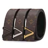 Mode luxe plaid vieille fleur rayé cuir ceinture designer hommes et femmes ceinture de haute qualité 3.8CM avec box5ON9