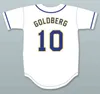 Xflsp GlaMitNess Adam Goldberg 10 William Penn Academy Quakers Weißes Baseball-Trikot, doppelt genäht, Herren, Damen, Jugend