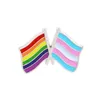 레인보우 LGBT 브로치 만화 하트 깃발 양 에나멜 핀 레즈비언 게이 프라이드 배지 애호가 옷 옷깃 핀 선물 1407 D3