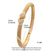 Bangle 4pcs/Lot Dubai Heart Wedding Gold Barkles for Women Girls Bride Bracelet Bracelet Africa Africa Jewelry Jewelry Charm