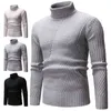 Trui trek aan ademende gebreide trui comfortabele lange mouwen trendy solide kleur mannen trui trui sweaters l220801