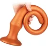 Nxy Anal Toys SM Gay Super Long Dildo Butt Plug Plug Prostate Massage Anus Dilator Wogina Masturbation Взрослая эротическая секс -игрушка для женщин 220506