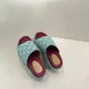 2022 Designer Slippers Fashion Thick bottom Sandals Letter Embroidery Slides lady Platform Wedges Sandal Beach High heel With Box