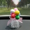 Car Perfume Bottle Decoration Balloon Romantic Center Control Instrument Panel Cute Cartoon Girl Interior Decoration Supplies