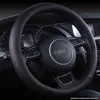 Skórzany sportowy okładka kierownicy Antislip kierownicy Warkocz do Audi A1 8x A2 A3 A4 A5 A6 Avant Wewnętrzne szczegóły J220808