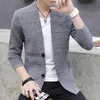 HOO knitting cardigan male vneck outer wear in the spring and autumn light fashion handsome recreational sweater 220817