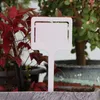 Altre forniture da giardino Etichette per piante in plastica bianca Raccogliere etichette impermeabili anti UV Indicatori per vaso per vivaio Cartello per pali riutilizzabili per frutteto e