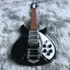 Nuevo producto Ricken- Backer 325 Electric Guitar 3 Pick-Up, Real Photos, Black Guitar