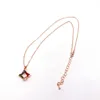 Pendant Necklaces Simple Korean Initial Colored Zircon Choker For Women 2022 Kpop Trendy Jewlery Statement WholesalePendant