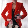 2024 Latest Model B279 Womens Suits & Blazers Tide Brand High-Quality Retro Fashion Designer Classic Suit Jacket Lion Double-Breasted Slim Plus Size Women's Clothing