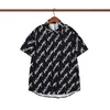 2022SS Spring / Summer Trend Moda de manga curta T-shirt de alta qualidade Jacquard Mulheres Masculinas Tamanho: m ~ xxxl Cor: preto e branco F221