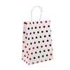 Geschenkwikkeling 12/24 stks Kraft Paper Bronzing Dot Bag Food Tote voorstander van snoepdozen draagbare verpakking Verjaardag Wedding Party Decorationgift