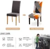 Geometri stol täcker mat elastiska täcker spandex stretch office case anti-dirty avtagbar 1 st 220513
