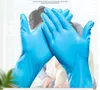 Gants jetables en nitrile noir sans poudre pour inspection laboratoire industriel maison et supermarché confortable rose bleu noir blanc haute qualité