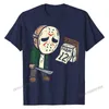 Piątek 12th Funny Halloween Horror Movie Humor T-Shirt Men Fitness Tight Tops Koszula Bawełniane Koszulki Urodziny 220325
