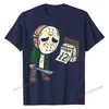 金曜日の12回面白いハロウィーンホラー映画ユーモアTシャツ男性フィットネスタイトトップスシャツコットンTシャツ誕生日220325