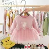 Herbst geboren Baby Mädchen Kleid für Mädchen 1 Jahr Geburtstag Tutu Kleid Prinzessin Baby Kleid Säuglingskleidung Kleinkind Kleider LJ201221