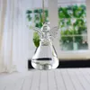 Clear Angel Glass Hangende vaasfles Terrarium Hydroponische container Plant Pot Diy Home Garden Decor Verjaardag Geschenk 2 Maten SN4540