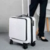 Zoll-Trolley-Gepäck, Reisekoffer, Business-Kabine, rollender Handgepäckkoffer mit Laptop-Tasche, Spinner-Räder, Box, modisch, J220708, J220708