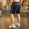 Mens Fitness Running Men Breathable Quick Drying Training Gym Sport Joggers Zip pocket Shorts 220614