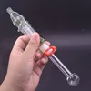 MQBsomk Mini pipa per fumare a mano con filtro a gabbia per uccelli 14mm kit micro NC femmina Dab tubo di paglia con tubi per bruciatore a nafta in vetro maschio