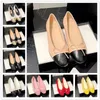 Designer Ballet Flats Womens skor äkta läderballerinas loafer platt pump slip på bekväm svartrosa vit klänningsko med bowtie