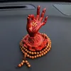 Posiadacze świec Buddha Hand Hand Antique Zmniejszenie stresu Błogosławieństwo Fengshui Statua dla samochodów Tabletoptopcandle