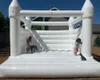 Wit Bounce House Volledig PVC opblaasbare bruiloft Jumping Bouncy Castle Jumper uitsmijter met ventilator te koop